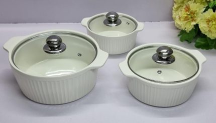High quality 3in1  ceramic Soup Pots
