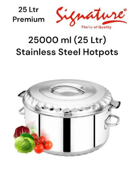 Signature Premium Stainless Steel Hotpots-25litres
