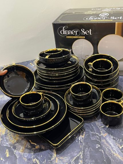 32pc Dinner set-black