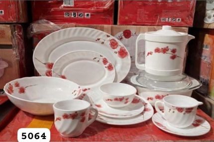 58pcs ceramic Dinnerset-red print