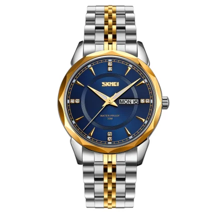 Skmei 9268 Quartz mens Watch-s-bluegold