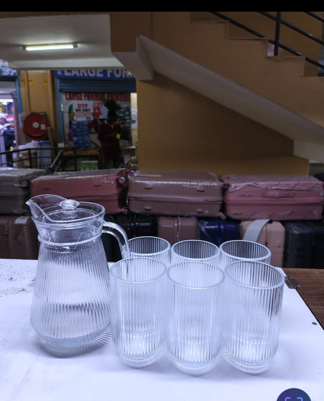stripped glass