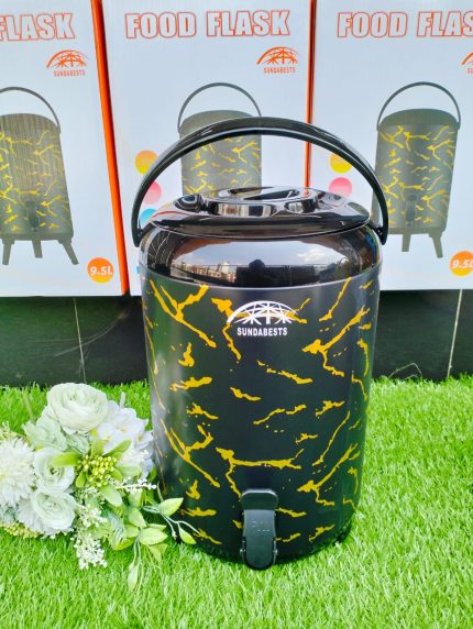 9.5ltr tea urn with marble effect-black