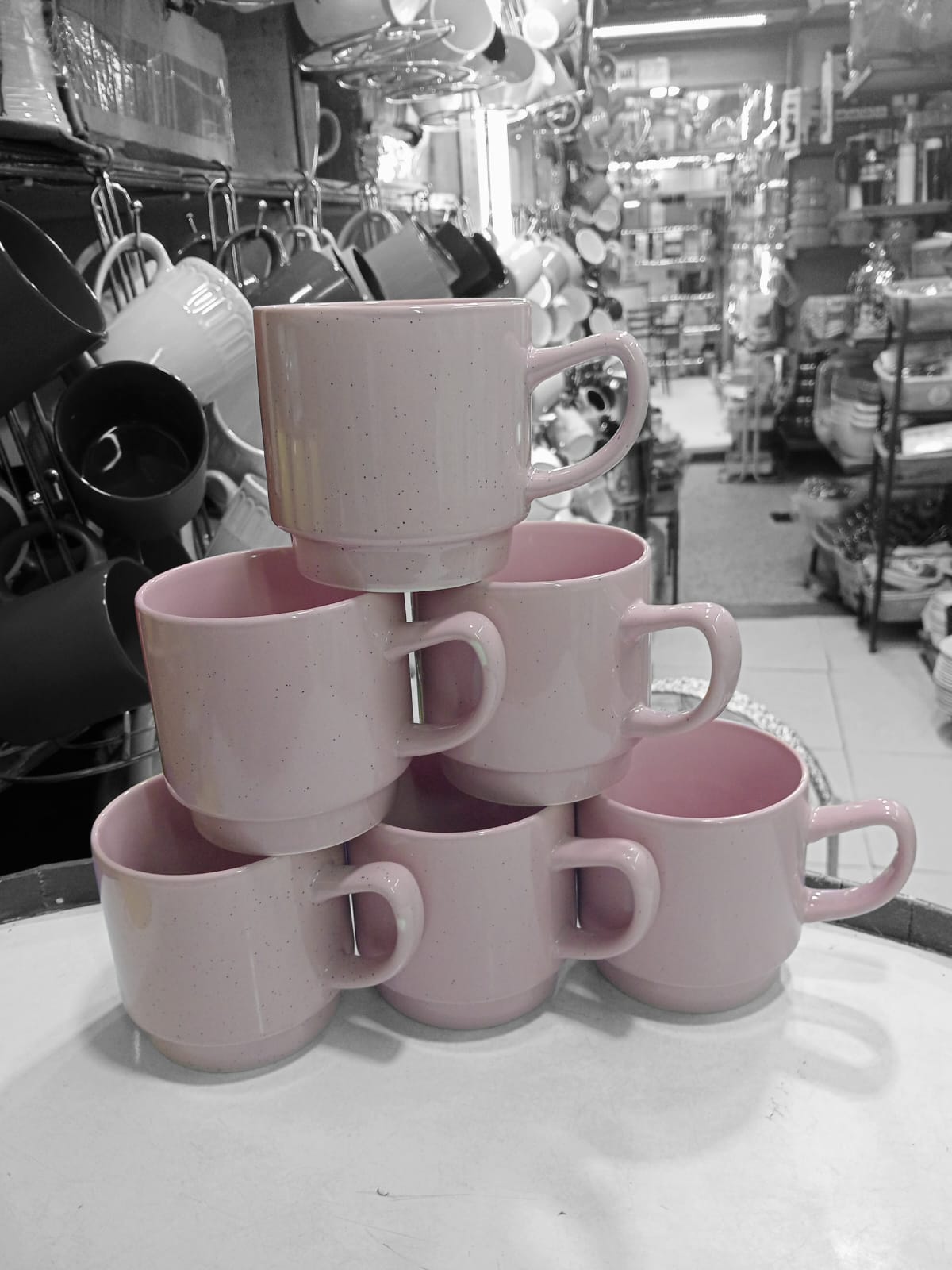 pink cups