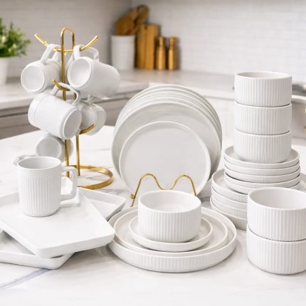 32pcs Sand-Touch  matte Finish-white