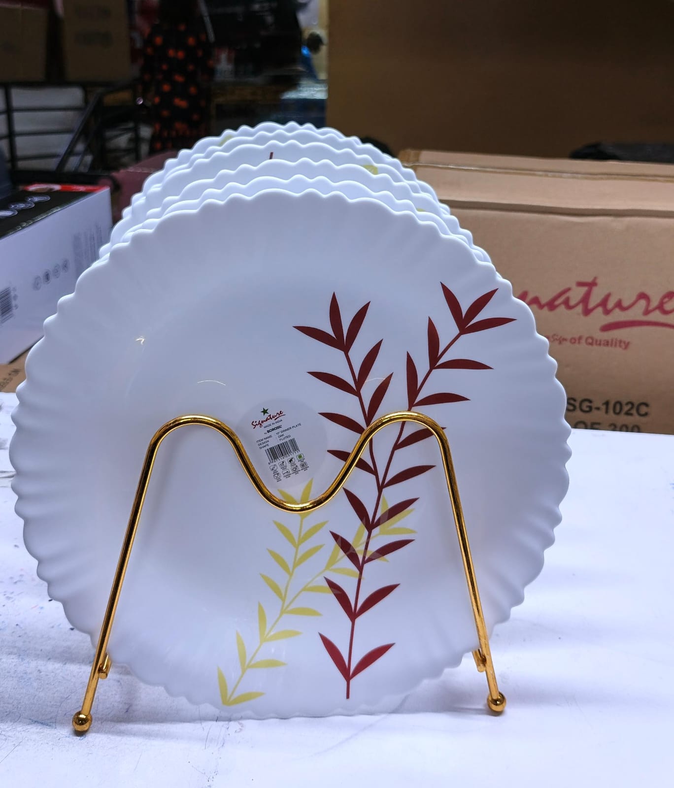signature plates flower