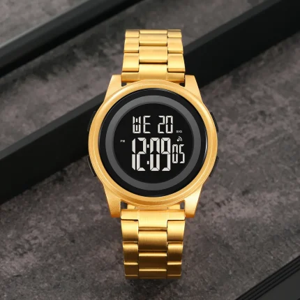 SKMEI 2379 Sport Digital Watch Water Resistant Stainless Steel Band