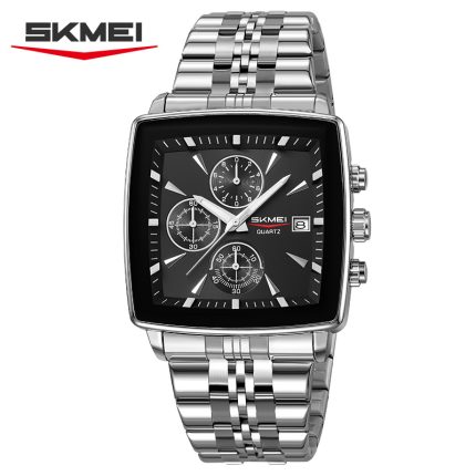 SKMEI 2434 Business men Wrist Watch-silver