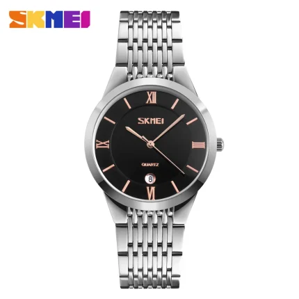 skmei 9139 quartz watch stainless steel back water resistant-sb
