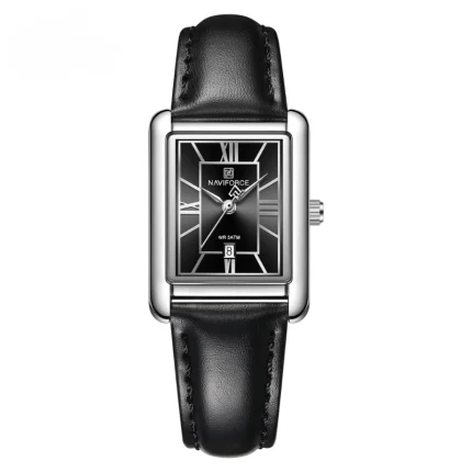 Naviforce nf5074 Black Leather Watch for Women