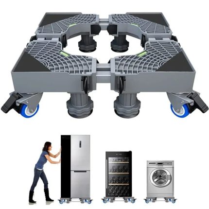 Adjustable Washing Machine & Refrigerator Base Stand-double rods