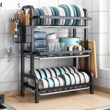 3 layer stainless steel non rusting dish rack