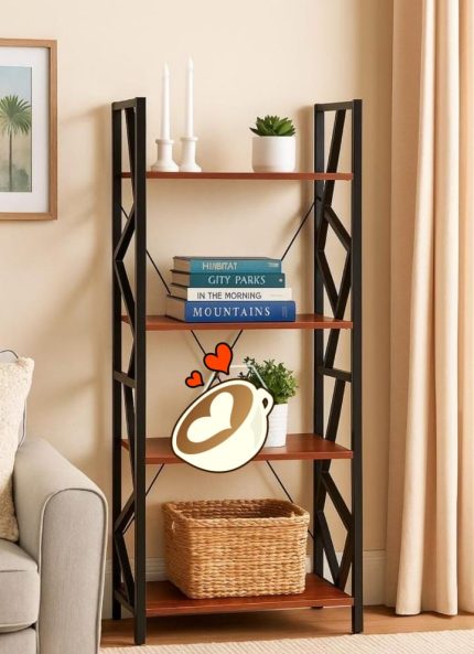 multifunction Kitchen rack-metalic frame wood shelves cash on delivery