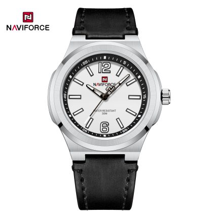 Naviforce NF9233 Classic Quartz Leather Watch for Men 30m Waterproof-bs
