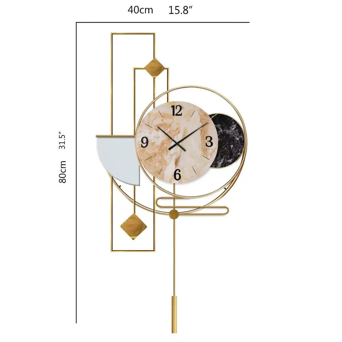 single arc wall clock