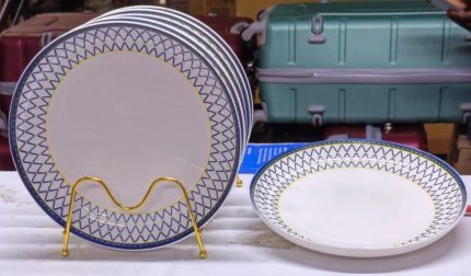 6Pcs 10.5" Ceramic deep plates