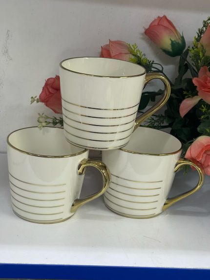 Cute Gold mug stripped